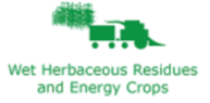 Wet herbaceous residues and energy crops